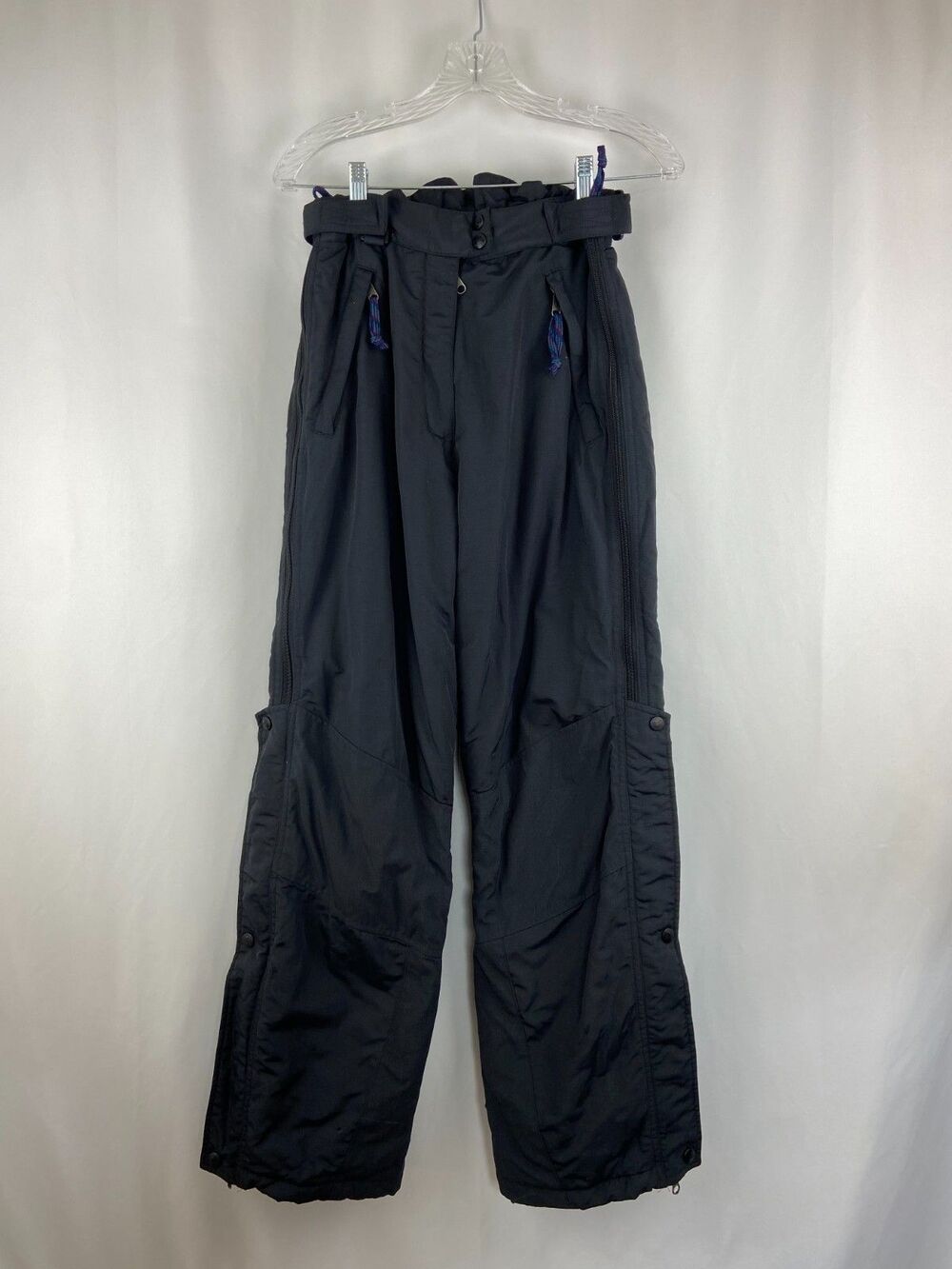 Eastern Mountain Sports Black Snowpants Women Small Insulated Ski Pockets Nylon